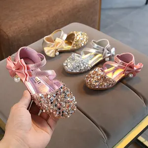 Новинка Весна/Лето детская обувь для девочек принцессы Корейская версия детская обувь для девочек с блестками