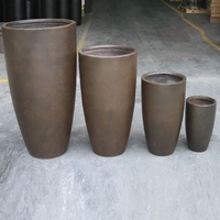 Pots de fleurs en argile fibre écologiques et durables personnalisés avec trous de drainage pour une utilisation en intérieur/extérieur, décoration de la maison et de la pépinière