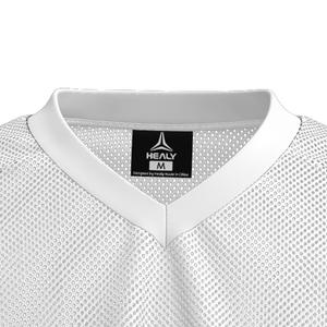 Camiseta Deportiva HEALY Retro Americana de Manga Corta con Cuello en V, Malla Transpirable y Paneles en Contraste - Product Image 4