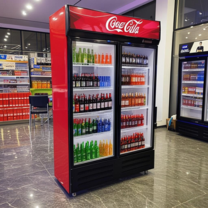 Tủ trưng bày đa tầng thiết kế mới, tủ lạnh đứng mỏng, tủ trưng bày nước giải khát bằng kính - Product Image 1