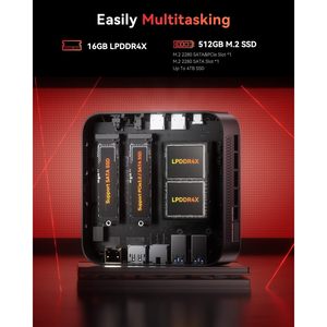 Mini PC KAMRUI E3B AMD Ryzen 5 7430U 16 Go 512 Go SSD Octa Core pour le jeu, les affaires et l'éducation - Product Image 4
