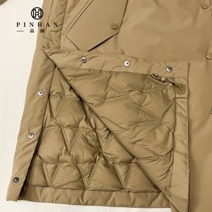 <span class=keywords><strong>Parka</strong></span> de Invierno para <span class=keywords><strong>Hombre</strong></span>, Color <span class=keywords><strong>Caqui</strong></span>, Largo Medio, Cuello Alto, Resistente al Viento, con Múltiples Bolsillos, Nueva Colección 2026 - Product Image 4
