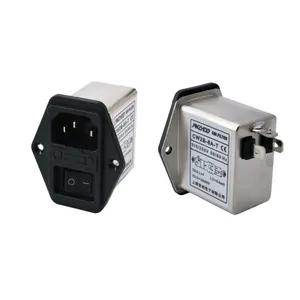 power socket insured switch three in one CANNY WELL EMI power filterCW2B-6A-T AC110V-250V 6A