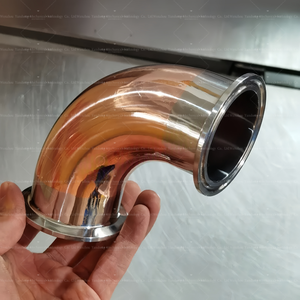 <span class=keywords><strong>Coude</strong></span> en cuivre/acier inoxydable violet 1.5 "2" 90 ° avec filetage intérieur pour machines à boissons et à vin - Product Image 2