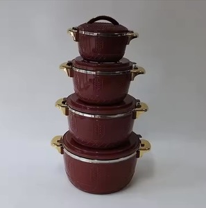 Juego de Ollas Térmicas con Diseño Floral Único de 1L, 2.5L, 4.5L <span class=keywords><strong>y</strong></span> 6.5L, Cazuela Aislada con Diseño Arquitectónico - Product Image 3