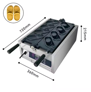 Gaufrier numérique en forme de chaussure <span class=keywords><strong>Crocs</strong></span> en acier inoxydable gaufrier électrique rectangulaire 220v personnalisable nouvel arrivage - Product Image 6