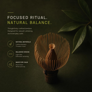 Luxury Transparent Glass Chasen Stand Clear Glass Matcha Whisk Holder Natural Bamboo Whisk Stand - Product Image 5