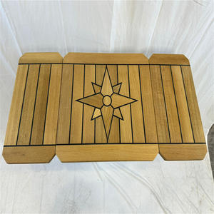 Hot Seller <b>Folding</b> Teak Tabletop 830/415x392mm for Yacht RV Marine Accessories on Cross-Border E-Commerce Platforms - Product Image 1