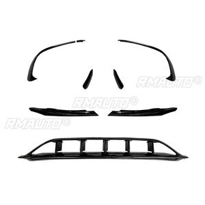 Front Bumper Lip Spoiler Diffuser Splitters Body Kit Aprons Cover Guard Trim for Mercedes-Benz A-Class W176 A45 AMG 2016-2018 - Product Image 2