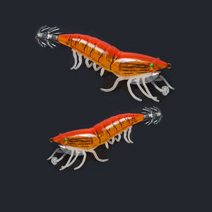 ชุดเหยื่อตกปลารูปกุ้งเหยื่อปลาหมึกเหยื่อปลอมแบบแข็งพร้อมตัวจับ<span class=keywords><strong>ปลา</strong></span>หมึกแบบถ่วงน้ำหนัก - Product Image 2