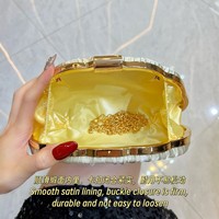 Nouveau Sac de Soirée Vintage Tendance pour Femme, Pochette Polyvalente en Forme de Coquille, Sac Bandoulière Plissé Simple, Sac à Main pour Dames