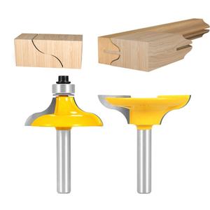 2Pc <span class=keywords><strong>8mm</strong></span> 12mm 1/2 "Shank Entry Door for Long Tenons Router Bit Woodworking Cutter Woodworking Bits Tenon Cutter for Woodworking - Product Image 1