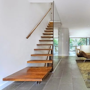 <span class=keywords><strong>Escalier</strong></span> <span class=keywords><strong>droit</strong></span> moderne <span class=keywords><strong>en</strong></span> bois avec marches <span class=keywords><strong>en</strong></span> bois et rampes <span class=keywords><strong>en</strong></span> <span class=keywords><strong>acier</strong></span> inoxydable, design professionnel CBMmart - Product Image 5