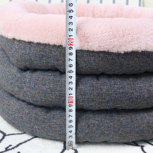 Round Warm Pet <b>Bed</b> Soft All Season Cat Dog Mattress With Removable Cushion For Indoor Use - Product Image 3