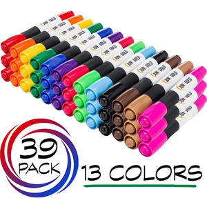 Marqueur effaçable à double pointe avec logo personnalisé, ensemble de marqueurs pour tableau blanc avec clip - Product Image 4