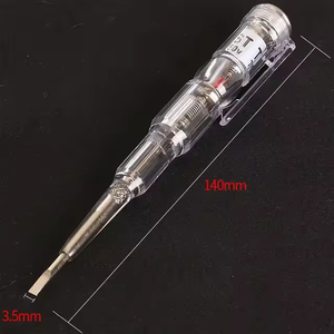 Водонепроницаемый индуцированный Электрический тестер Ручка отвертка зонд тестер напряжения детектор переменного/постоянного тока 70-250 В тестовый карандаш - Product Image 3