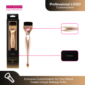 Nền Tảng Phẳng Siêu Mỏng Nhựa Xử Lý Duy Nhất Trang Điểm Bàn Chải Chuyên Nghiệp Tùy Chỉnh Bao Bì Logo In Ấn Cho Các Cửa Hàng Bán Lẻ - Product Image 2