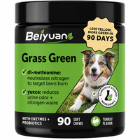 Complément alimentaire pour la santé des animaux de compagnie, friandises à mâcher souples pour chiens et chats, neutraliseur d'urine, protection contre les taches de brûlure, soutien immunitaire, probiotiques sans céréales