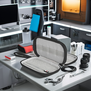 Xách tay tùy chỉnh không thấm nước Eva trường hợp đối với USB Flash Drive <span class=keywords><strong>Memory</strong></span> <span class=keywords><strong>Stick</strong></span> SD Card cable phụ kiện nhựa cứng mang túi - Product Image 6