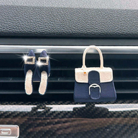 Offre Spéciale : Mini Sac Birkin de Luxe, Diffuseur d'Arômes 3D en Forme de Pantoufle Poney pour Grille d'Aération de Voiture, pour Filles