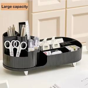 360 Rotating Makeup Organizer for Vanity with Brush Holder, <b>Large</b> Spinning Cosmetic Storage <b>Box</b> for Countertop Bathroom Dresser - Product Image 2