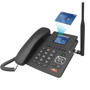 4G Máy tính để bàn chế độ kép điện thoại không dây 4G VoIP điện thoại hỗ trợ 2 Sip tài khoản Wifi Sim thẻ WI/Antenna màn hình LCD tự động trả lời