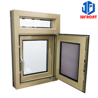 Ventana y puertas de aluminio, toldo abatible fijo de vidrio de aluminio y metal, ventanas abatibles colgadas laterales deslizantes