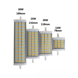 Dimmable <span class=keywords><strong>Led</strong></span> <span class=keywords><strong>R7S</strong></span> lumière maïs lampe ampoule smd2835 insert horizontal projecteur 78mm 15W 118mm 20W 135mm 25W 189mm <span class=keywords><strong>30W</strong></span> - Product Image 2