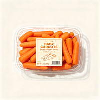 Étiquettes de produits à base de carottes Haoxuan OEM, autocollantes, imperméables, imprimées, pour l'identification de la marque des légumes frais