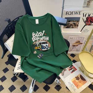 Camiseta gráfica informal de manga corta de talla grande, camiseta de verano con grafiti a la moda para <span class=keywords><strong>mujer</strong></span> - Product Image 3