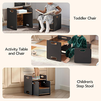 Ensemble table et chaise en bois pour enfants, mobilier de lecture pour enfants de 13 ans