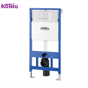NOUVEAU ! Réservoir de chasse d'eau encastré en <span class=keywords><strong>plastique</strong></span> HDPE de 7,5 L à double chasse avec cadre métallique pour <span class=keywords><strong>WC</strong></span> suspendu, accessoires de salle de bain - Product Image 3