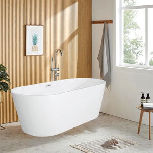 YIDA moderna in acrilico Freestanding vasca da bagno per adulti vasca da bagno vasca idromassaggio - Product Image 4