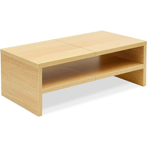 Factory <b>Wholesale</b> Rustic Small <b>TV</b> & Laptop Storage Rack Standing Type Plywood Desktop Organizer Bookshelf with Easy Installation - Product Image 2
