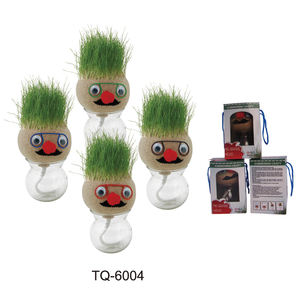 Mini Groeiend Gras Hoofdonderwijs Speelgoed Graskop Poppen Kinderen Kinderen Maken Diy Geschenken - Product Image 6