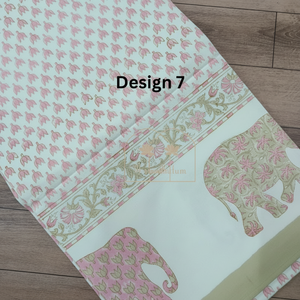 Indian Hand Block Printed <b>Tablecloth</b>, blue block print table cloths, floor length rectangle blue toile <b>tablecloth</b>, blue cover - Product Image 1