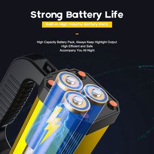 CITICITY ผลิตไฟฉายคุณภาพสูง ไฟฉาย LED กำลังสูง ชาร์จได้ วัสดุ ABS ระยะไกล เหมาะสำหรับตั้งแคมป์ ไฟฉายพลังงานสูง - Product Image 6
