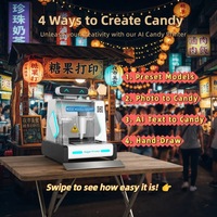 Imprimante 3D alimentaire Panda nouvelle, personnalisable, intelligente, électrique, automatique, contrôlée par Android, facile à utiliser, pour pâte à sucre et peinture alimentaire