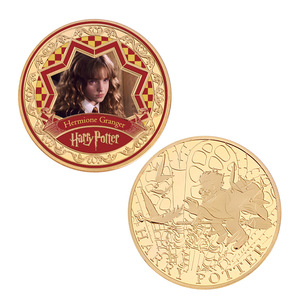 Venta al por Mayor de 5 Monedas Conmemorativas de Oro de 24K con Diseño de Películas Americanas, Monedas de <span class=keywords><strong>Potter</strong></span> Doradas - Product Image 5