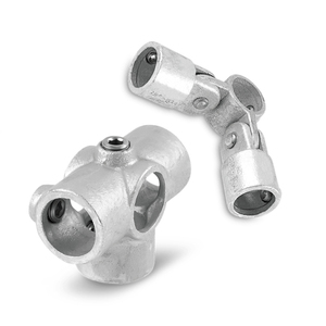 Conector de tubo de abrazadera de soporte de riel de 3 vías combinación giratoria de esquina 168 - Product Image 3