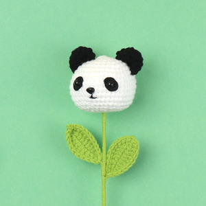 Juguetes de hilo hechos a mano con ganchillo, de conejo, oveja, rana y zorro, y lindos regalos de flores tejidas. - Product Image 2