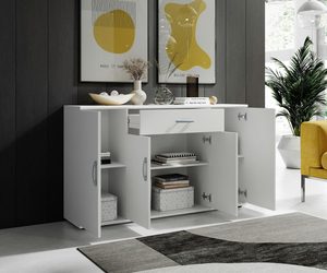 Cómoda, 1 Cajón + 4 Puertas, 117 <span class=keywords><strong>cm</strong></span> <span class=keywords><strong>de</strong></span> <span class=keywords><strong>Ancho</strong></span>, Aparador (<span class=keywords><strong>Ancho</strong></span>/Alto/Profundidad): 118 x <span class=keywords><strong>70</strong></span> x 30 <span class=keywords><strong>cm</strong></span> - Product Image 5