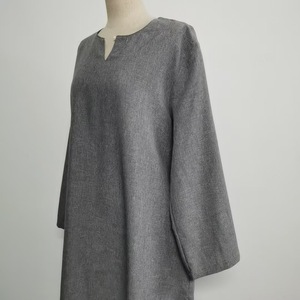 Nouvelle Robe Ample 2026 Couleur Unie Élégante Grande Taille Jupe Longue Manches Longues Décontractée et Tendance - Product Image 5