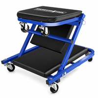 Chariot d'atelier pliable pour mécanicien, avec roulettes pivotantes, outil professionnel pour la réparation automobile
