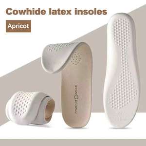 Semelles en cuir et latex, amortissantes, respirantes, coussinets de rembourrage, douces, durables, confortables, soins des pieds, semelles de sport - Product Image 1