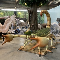 Modèle animatronique de lézard bleu de Zigong, simulation 3D, énorme insecte animatronique, modèle de scorpion avec mouvements
