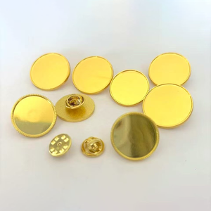 Broche ronde en métal doré personnalisable avec motif et taille, badge à épinglette, autocollant imprimé, époxy, vente en gros promotionnelle - Product Image 3