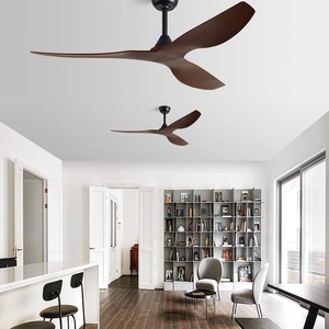 พัดลมเพดานตกแต่งห้องนั่งเล่นในบ้าน พร้อมรีโมทคอนโทรล มอเตอร์ BLDC ใบพัดไม้คุณภาพสูง - Product Image 6