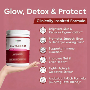 Poudre de boisson au glutathion et au collagène OEM d'usine pour éclaircir la peau, blanchir et lutter contre le vieillissement, marque privée, ISO GMP, vente en gros en vrac - Product Image 3