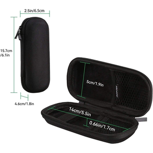 Étui de transport portable en EVA rigide avec fermeture éclair et mousqueton métallique pour lecteur MP3, clé USB, sac de rangement - Product Image 6